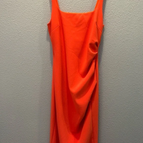 Bec + Bridge Karina Tuck Midi Dress - size 6 Fire Red - Picture 6 of 14